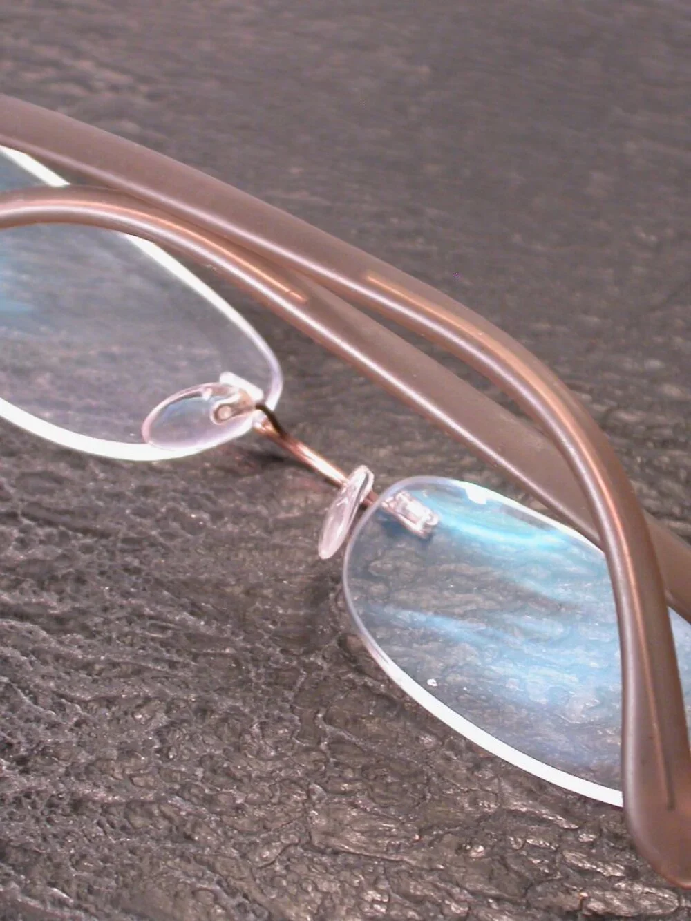 Silhouette Titan Frameless Beige Clear Eyeglasses Made in Austria